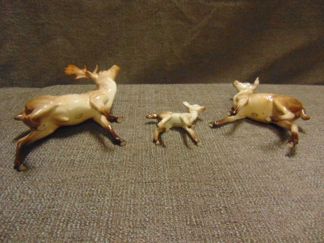 Beswick Deer Family - Stag, Doe and Fawn - Faulty