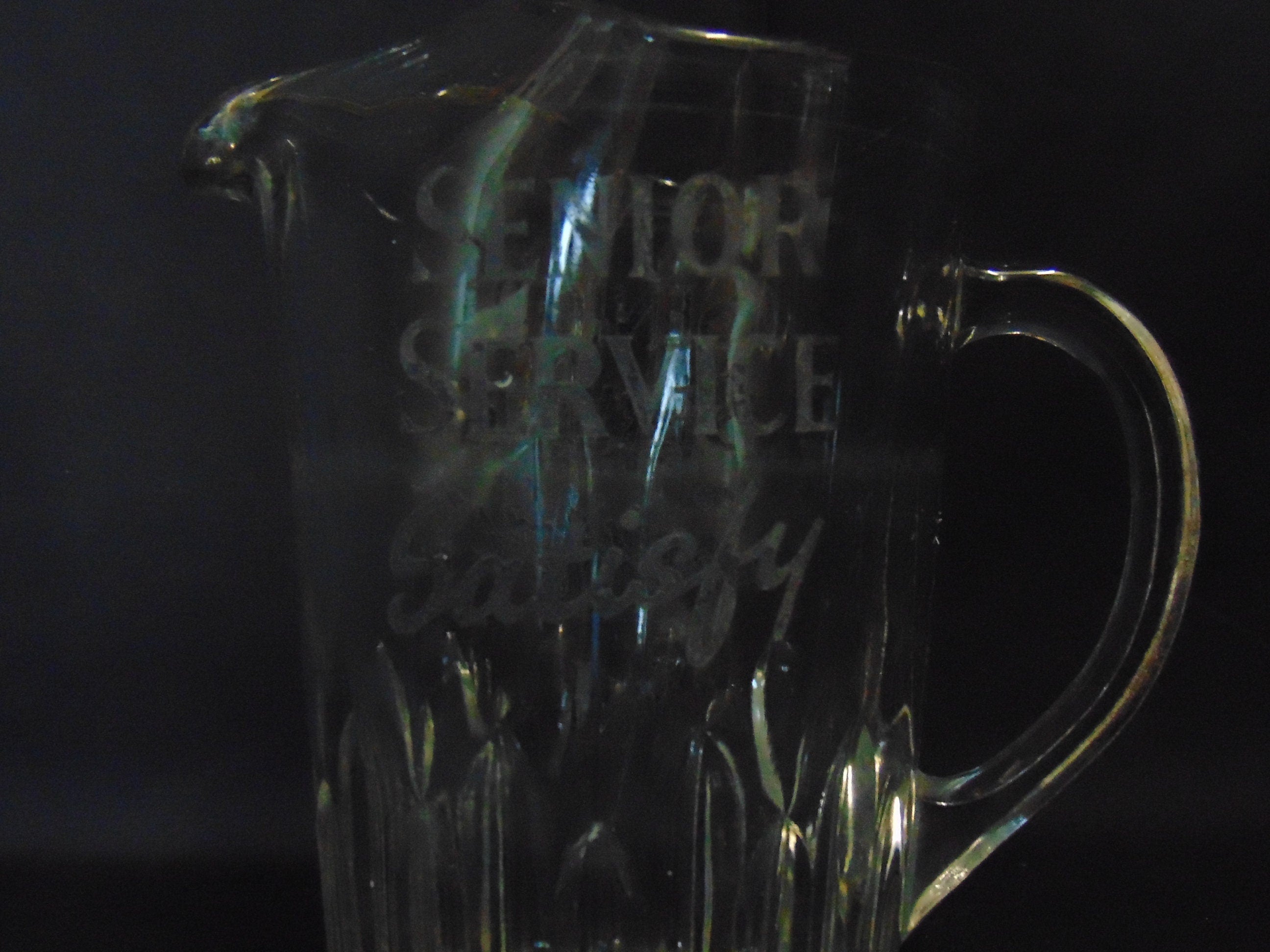 Senior Service Advertising Water Jug - Bar Ware - Vintage