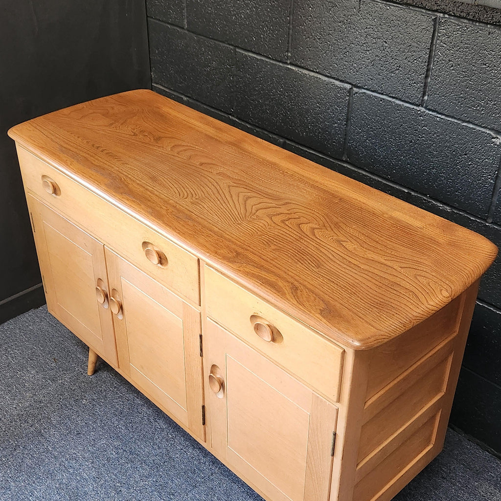 Model 361 Ercol Elm Sideboard, Lucian Ercolani Circa 1957-1972