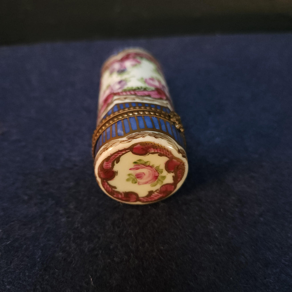 Limoge Hand Painted Small Trinket/Pill Box