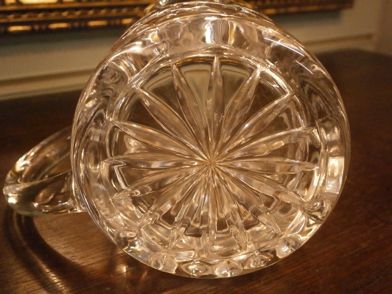 Cut Lead Crystal Mug --- Vintage