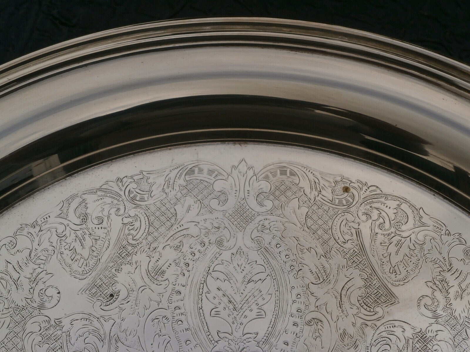 Vintage Mid Century Silver Plate Tray - Vintage