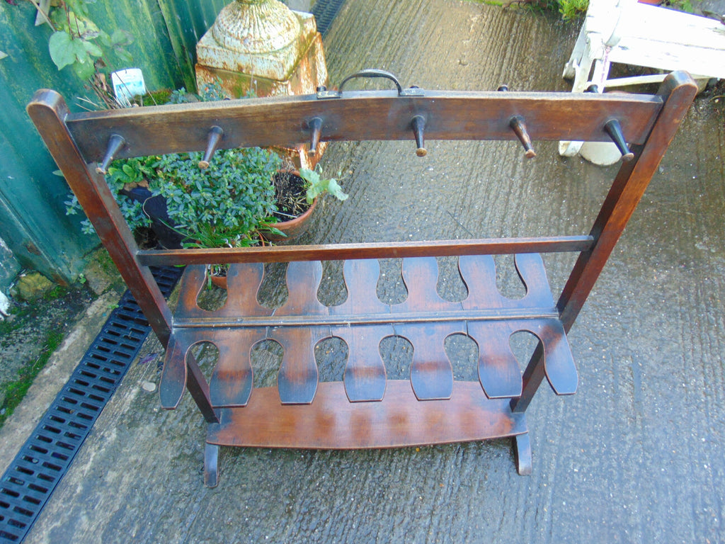 Georgian Double Sided Mahogany Boot Rack