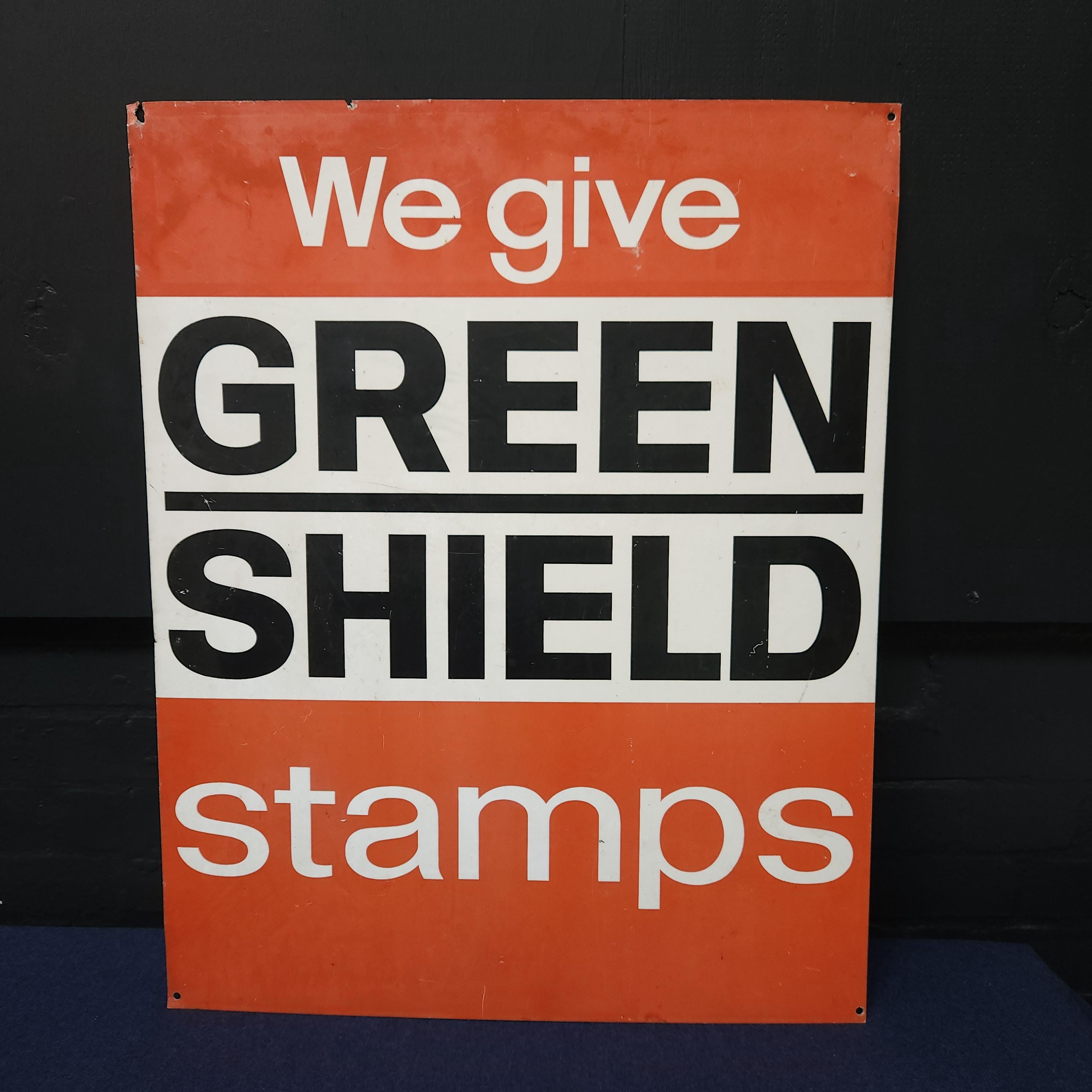Green Shield Stamps Aluminium Advertising Sign