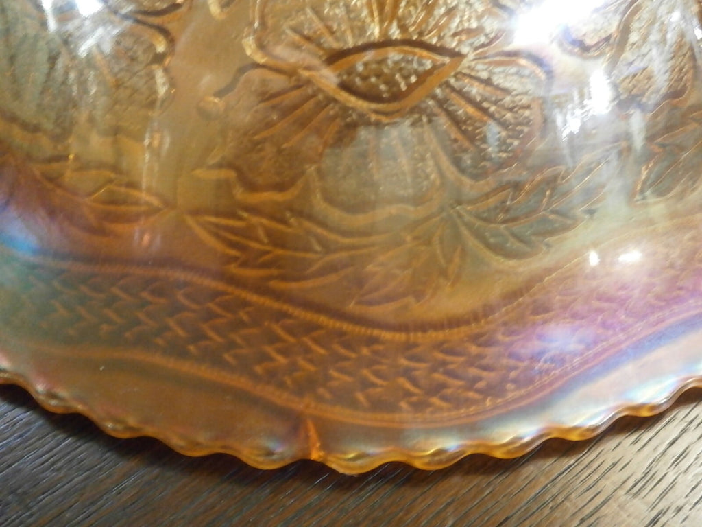 Edwardian Carnival Glass Bowl