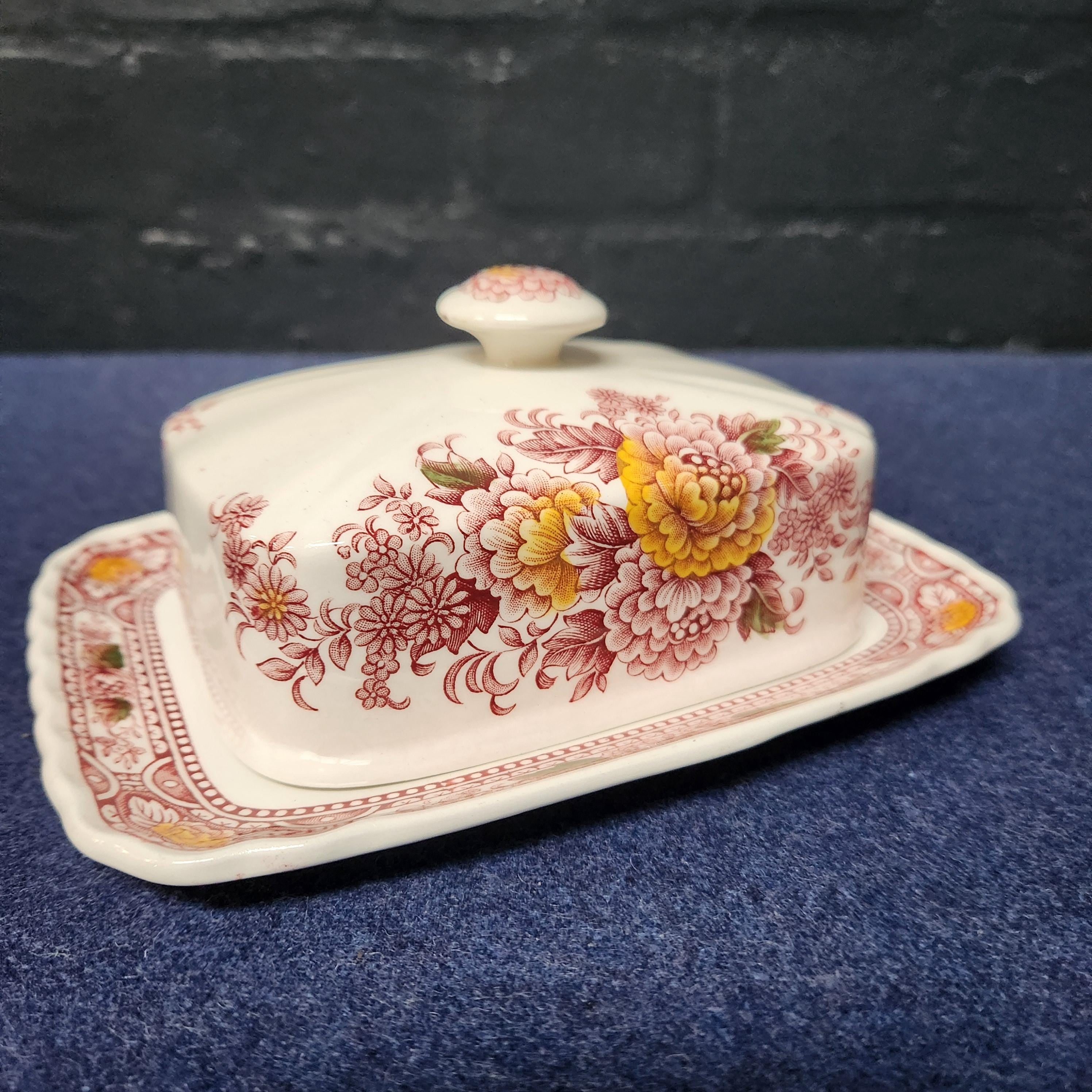 Butterdish - Ridgway - Canterbury Pattern