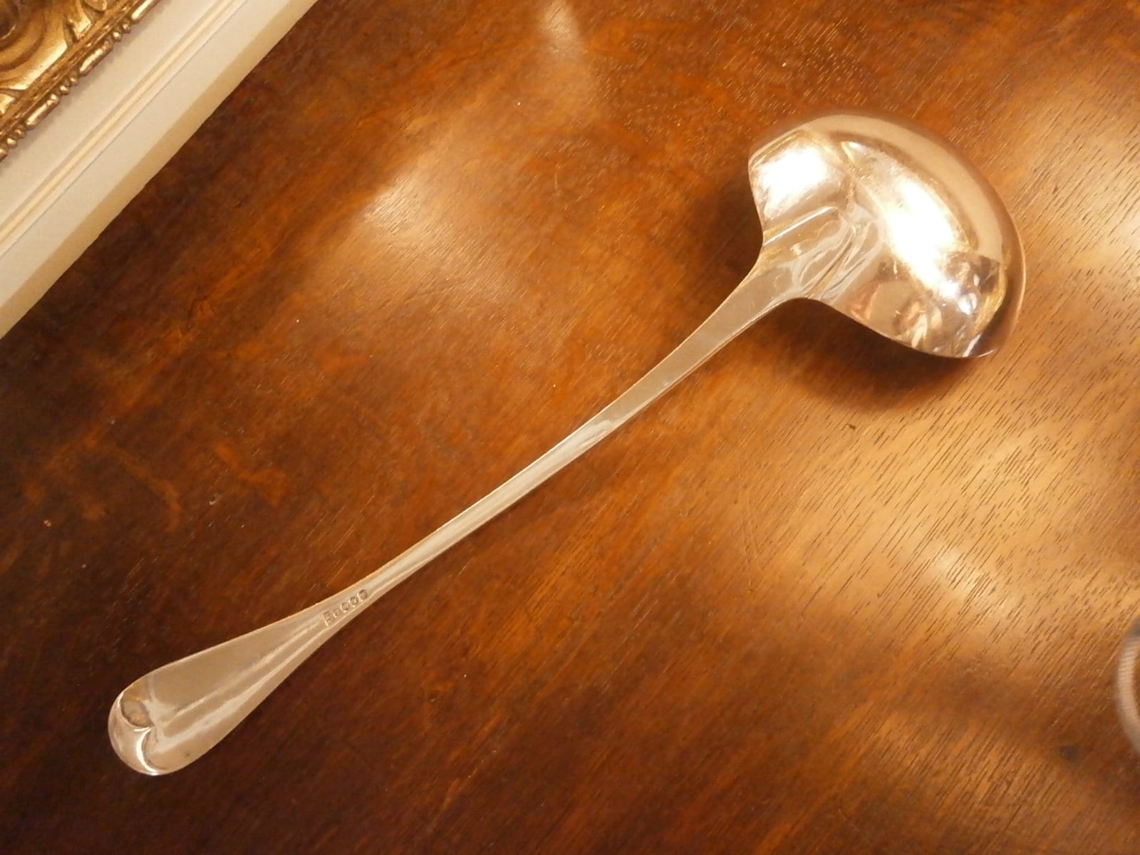 Large Silver Plate Ladle -- Vintage