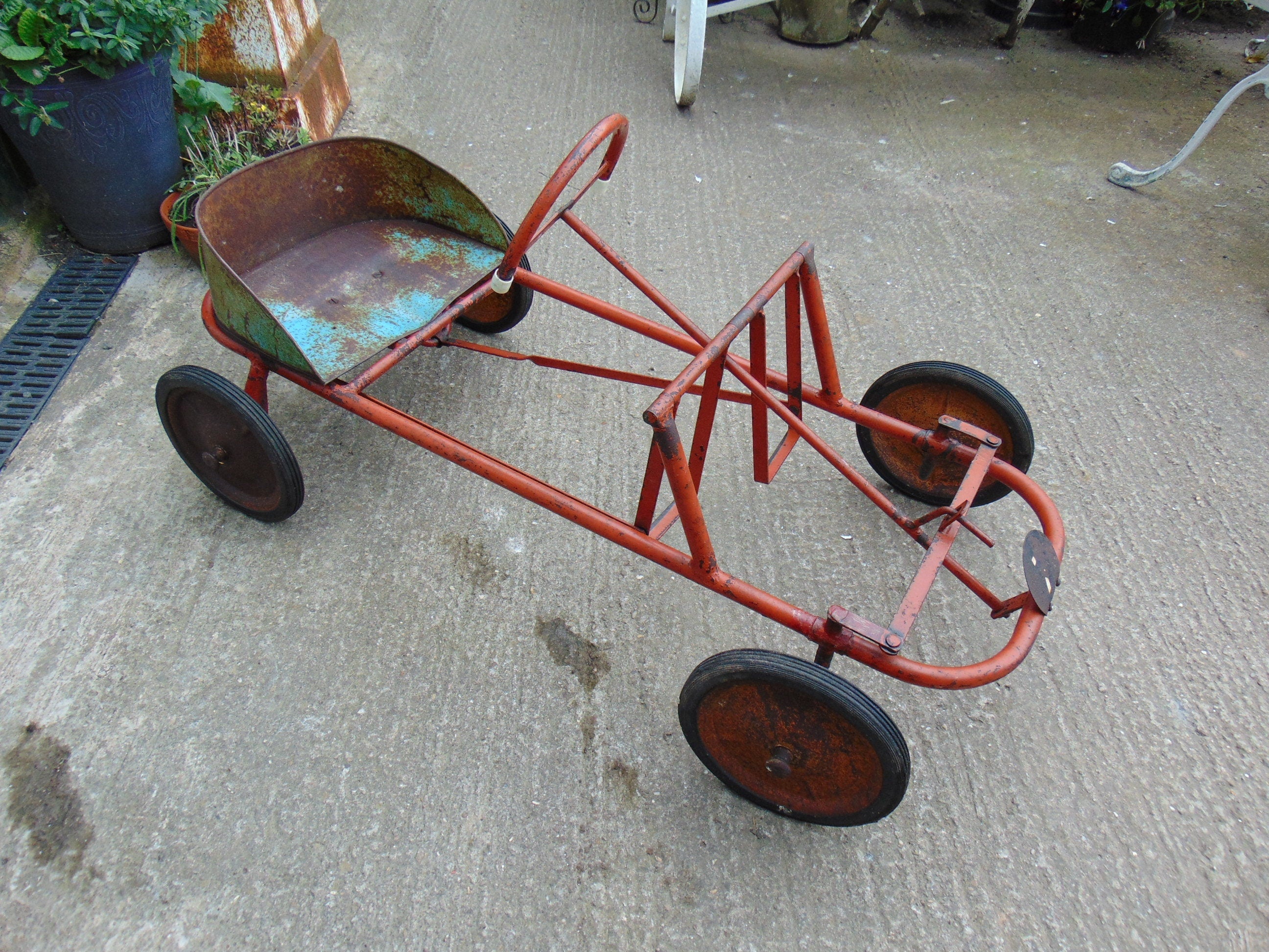 Vintage 1940/50's Child's Toy Pedal Go Kart
