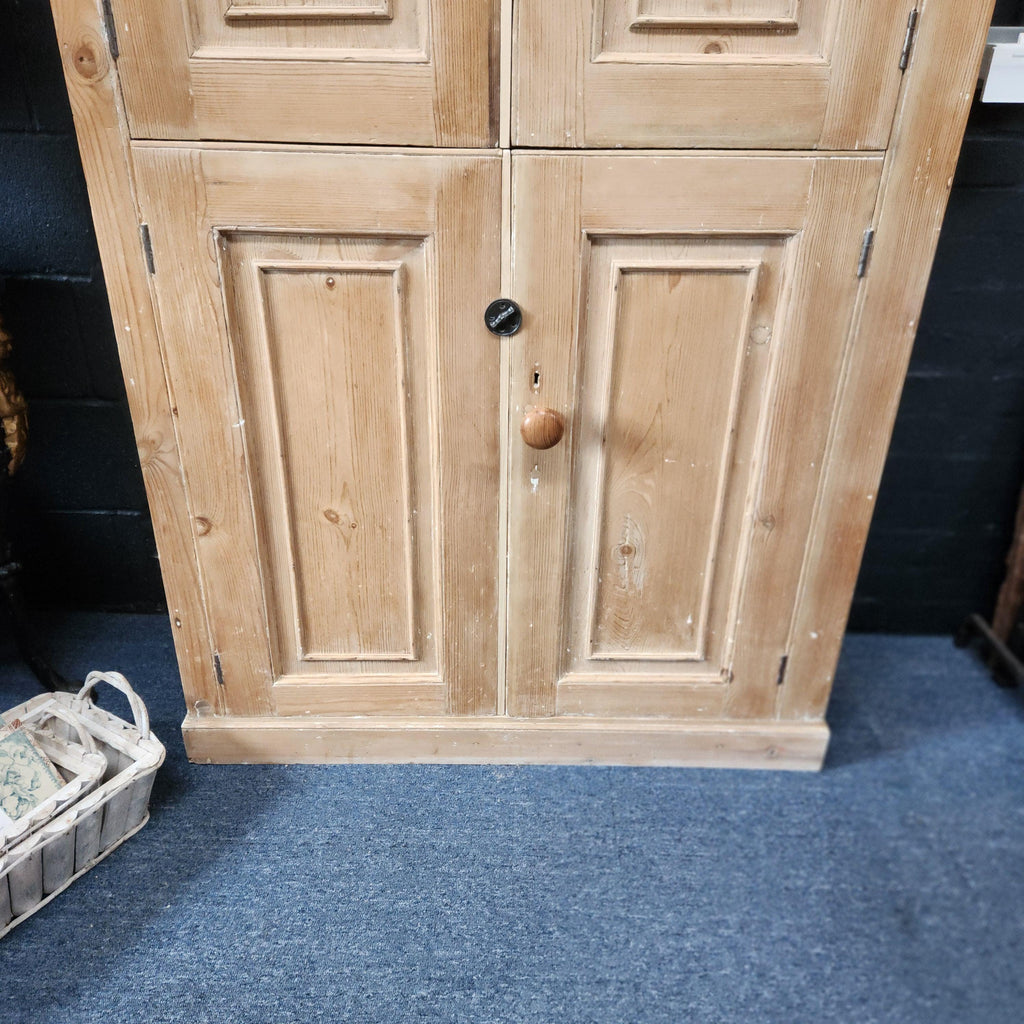 Georgian Stripped Pine Housekeepers Cupboard