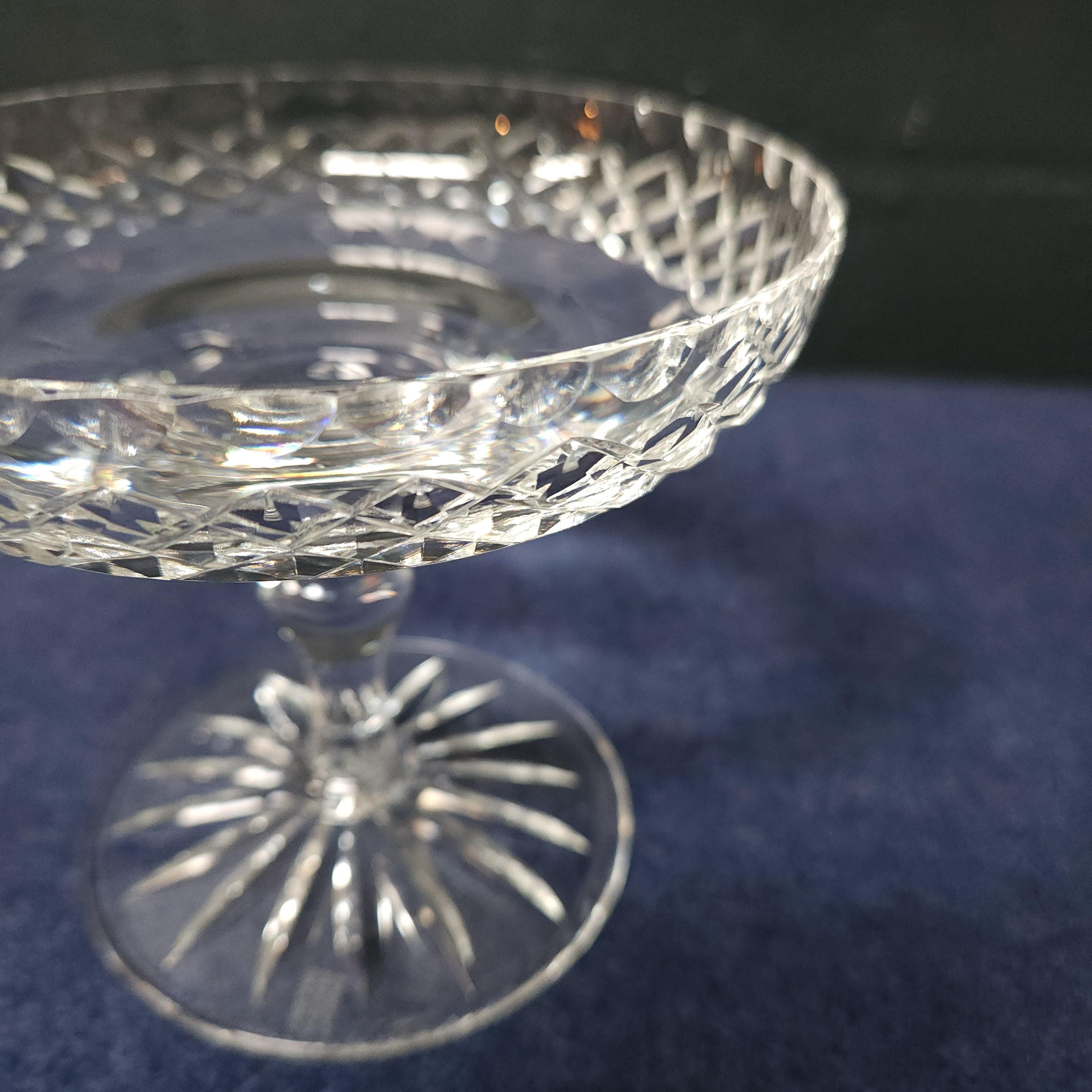 Small Thomas Webb Cut Crystal Tazza, Dennis Diamonds Pattern