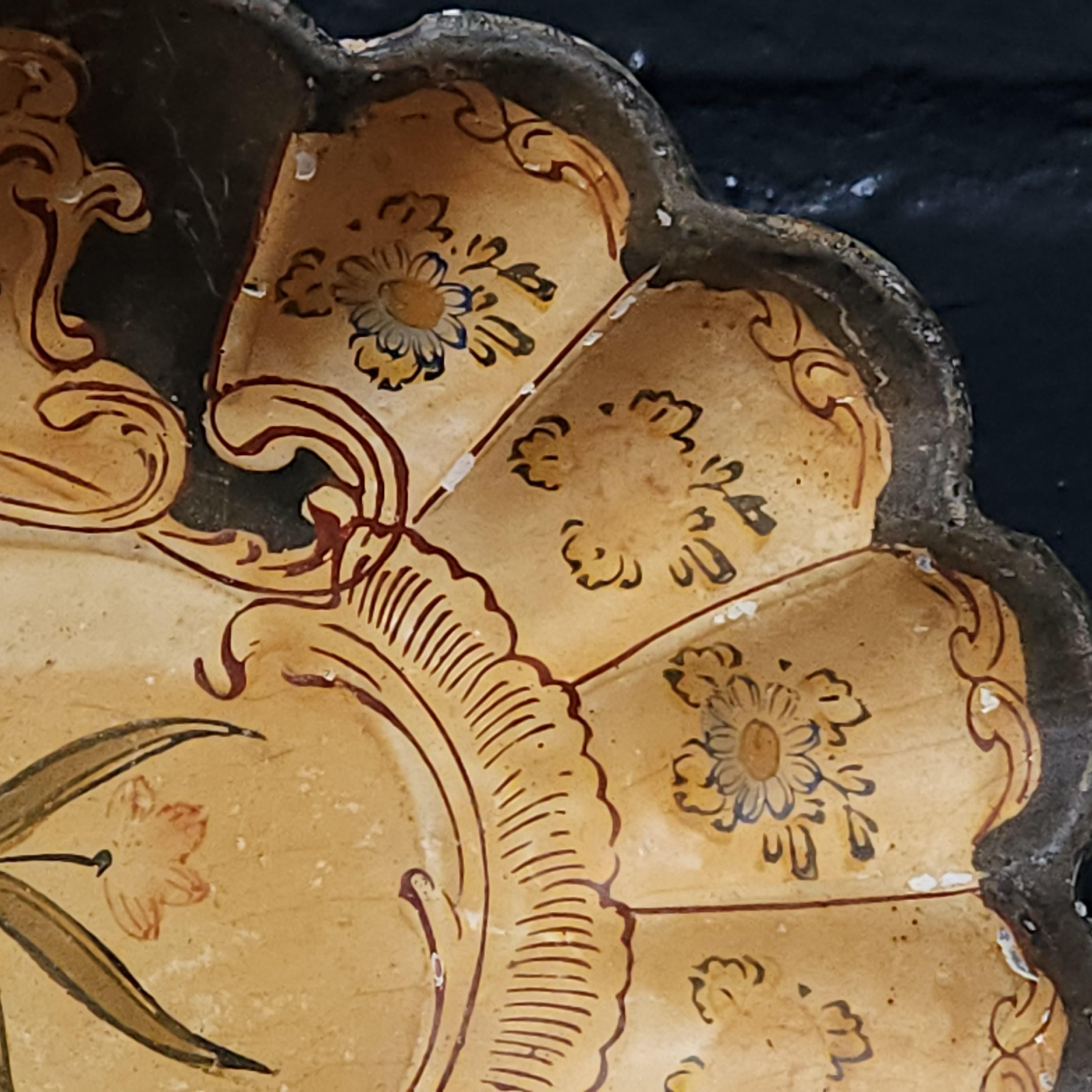 Small Decorative Papier Mache Tray, Made in Japan, Circa early 20thC