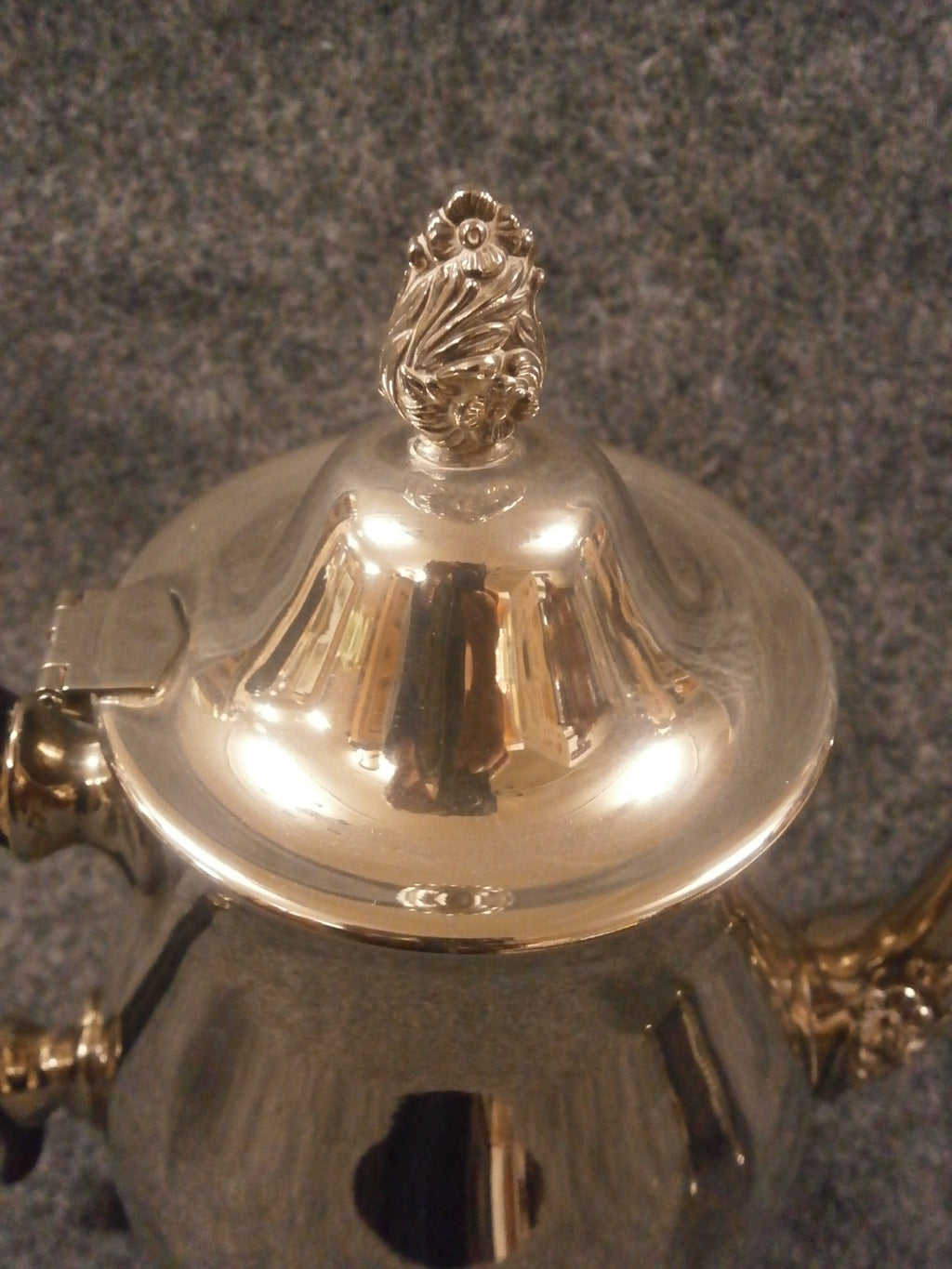 Vintage Silver Plate Coffee Pot, Covered Sugar Bowl and Creamer Jug