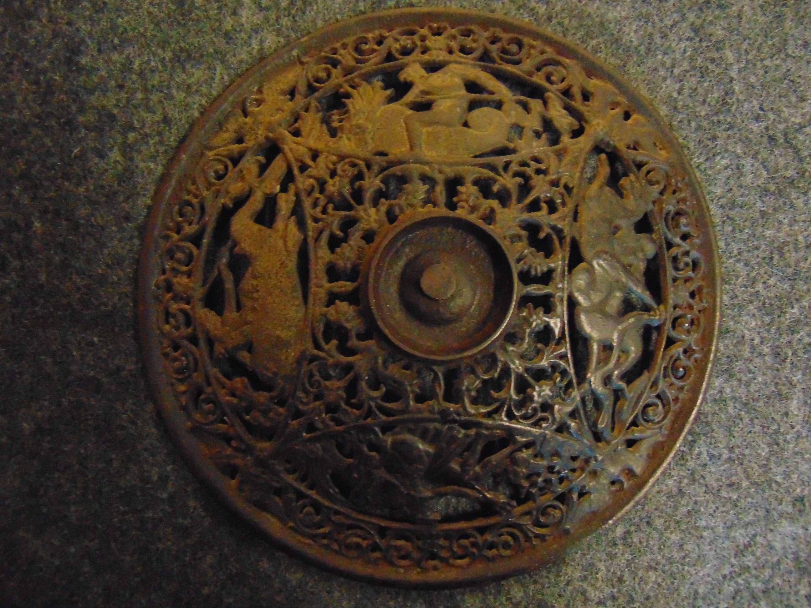 NOW SOLD **** Coalbrookdale Cast Iron Bowl Circa 1860