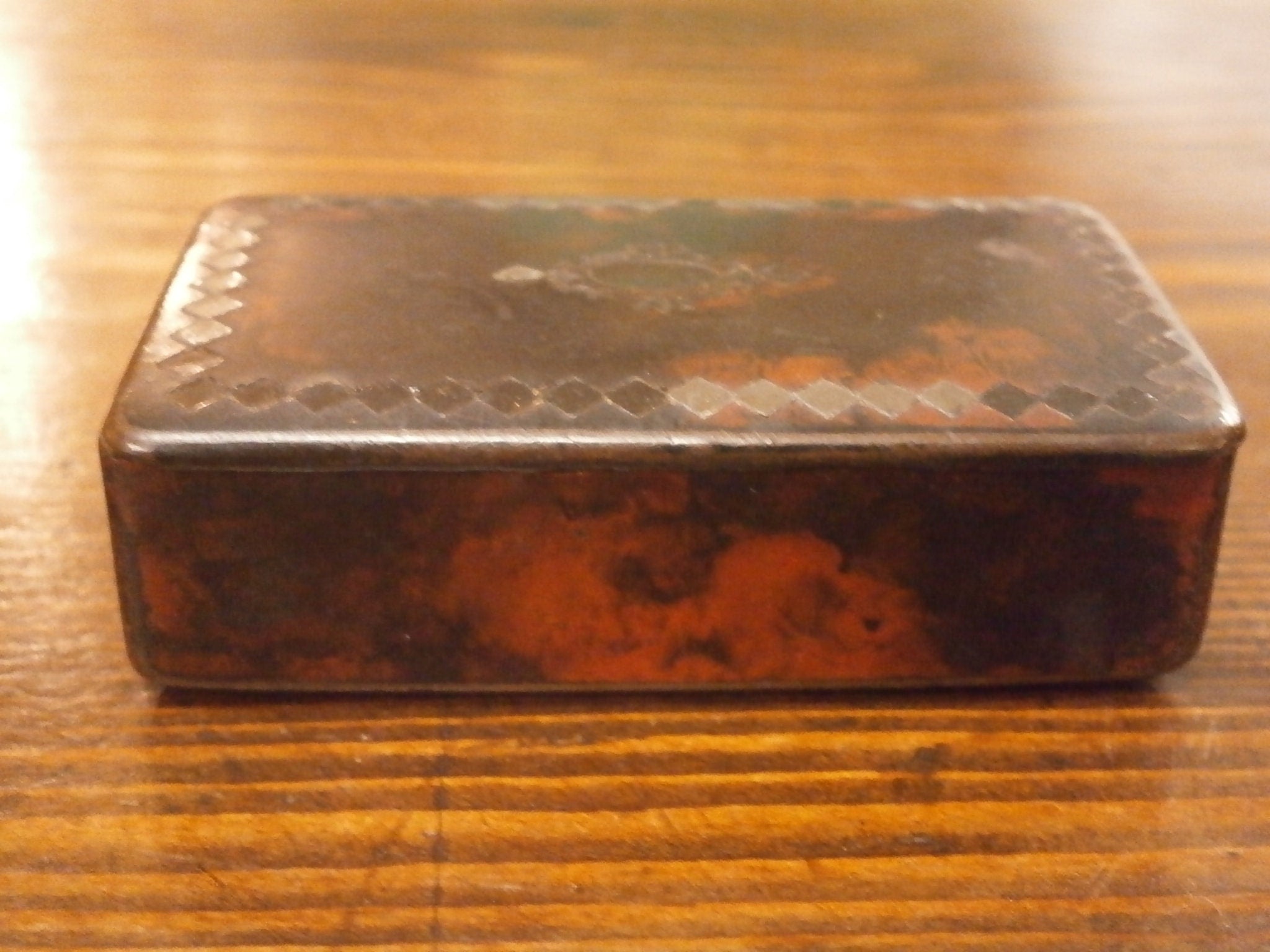 Georgian Paper Mache Snuff Box