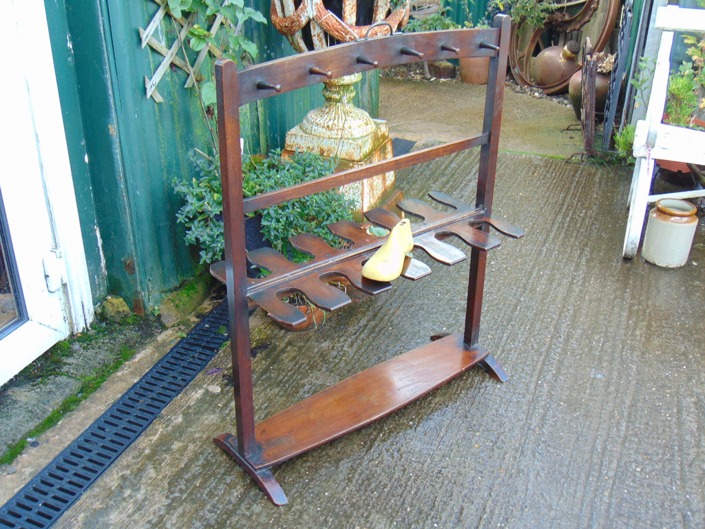 Georgian Double Sided Mahogany Boot Rack