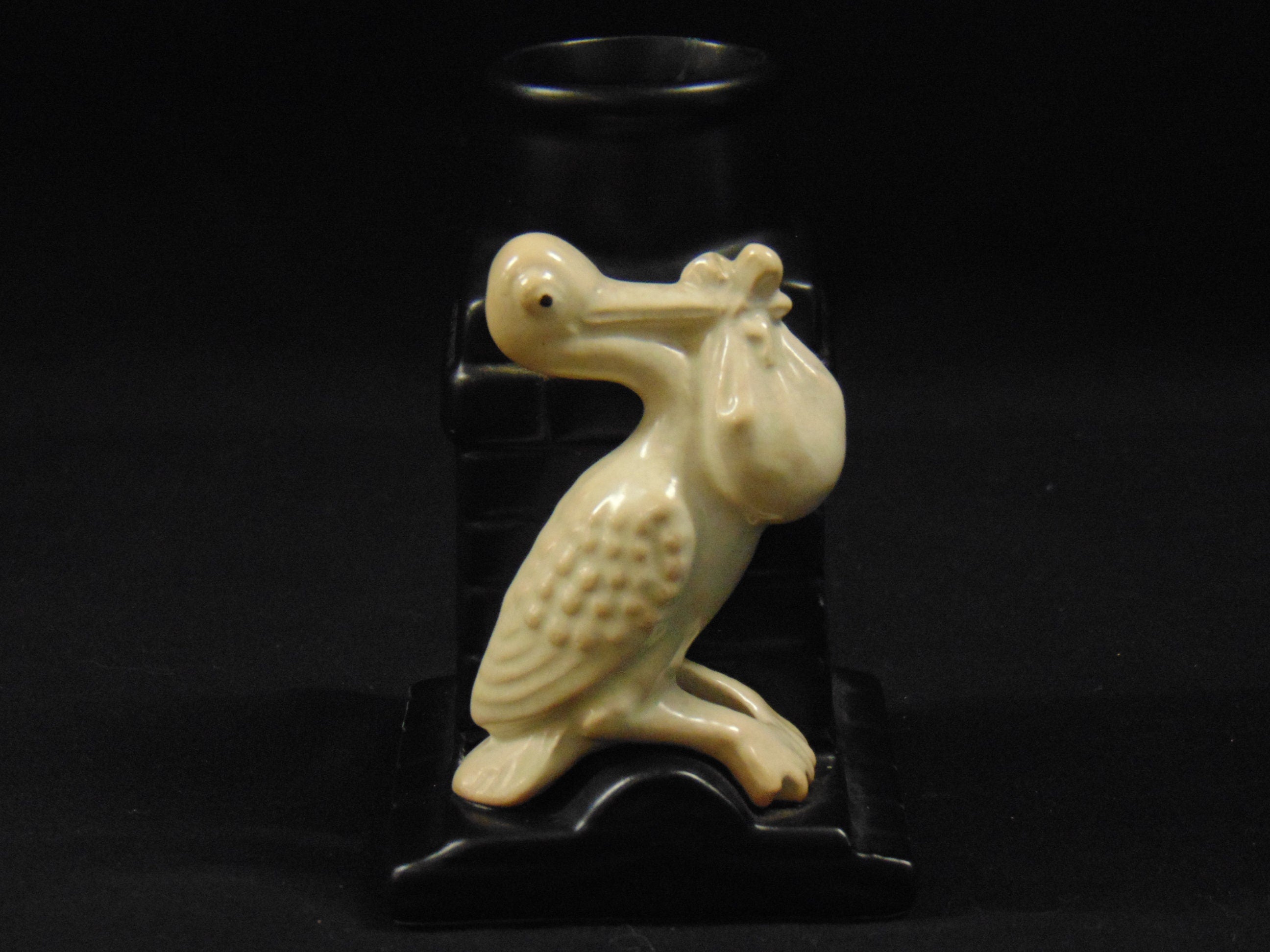 Art Deco SylvaC Spill Vase - Pelican on a Chimney - Model No. 2425