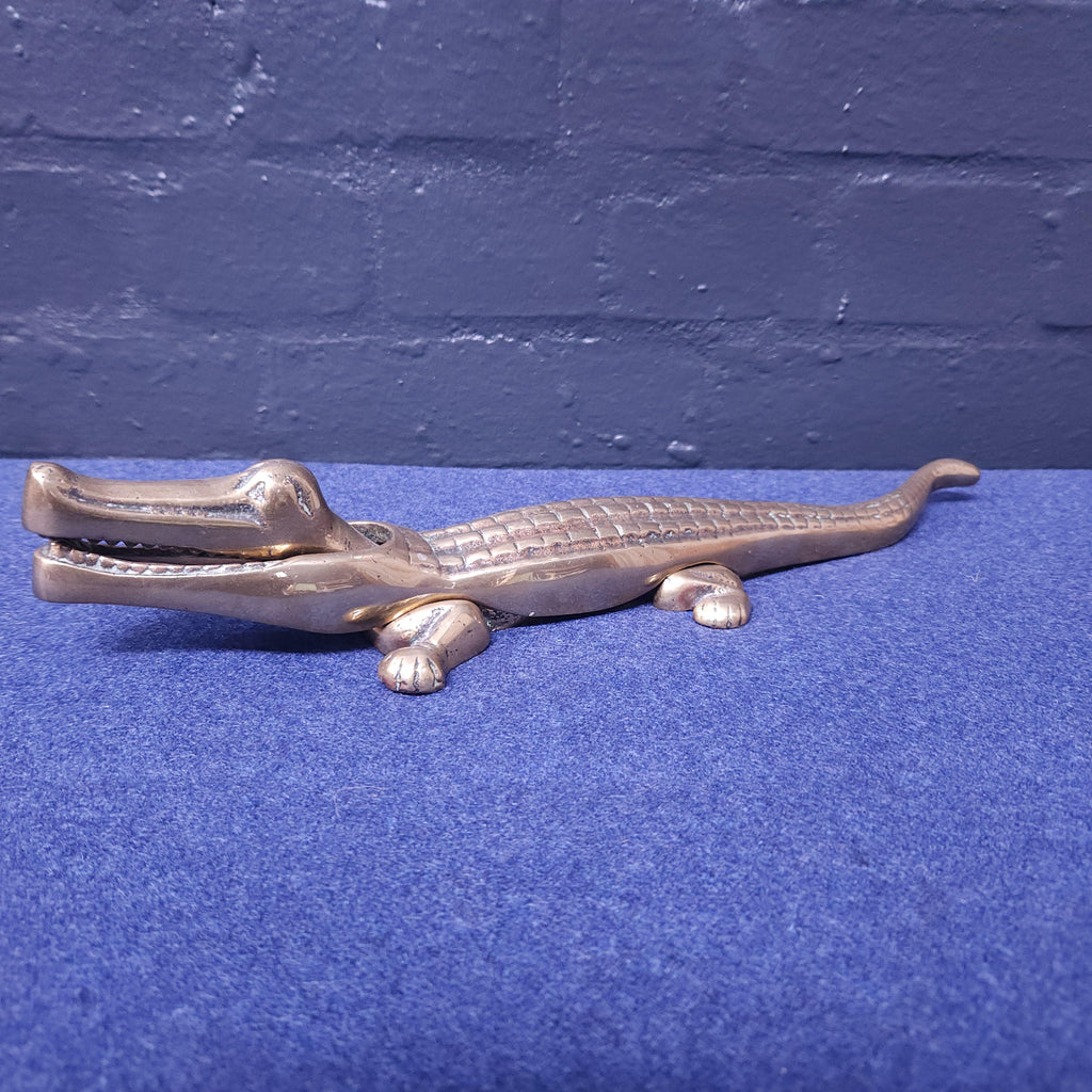 Brass Crocodile Nutcracker Circa Early 20thC