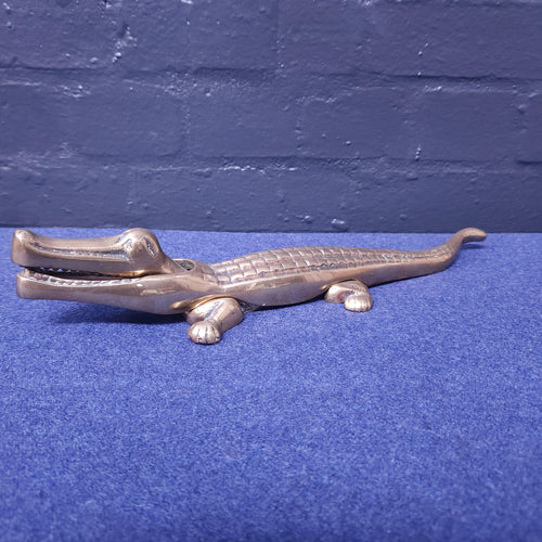Brass Crocodile Nutcracker Circa Early 20thC