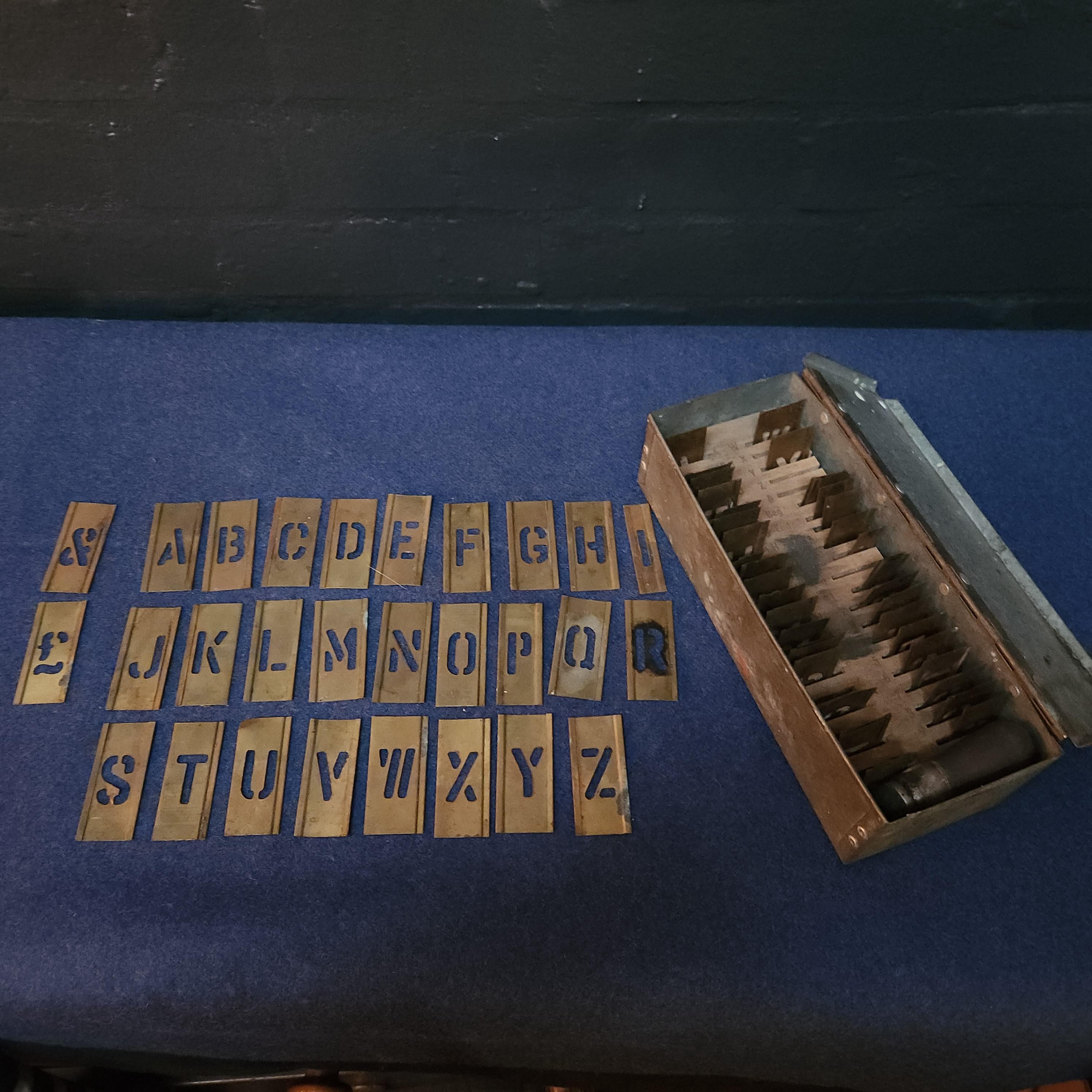 Industrial Linking Stencil Set - Circa 1940/50's