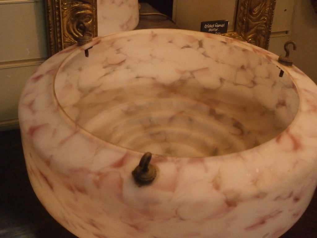 Large Plafonnier - Fly Catcher - Glass Ceiling Light - Art Deco - Vintage