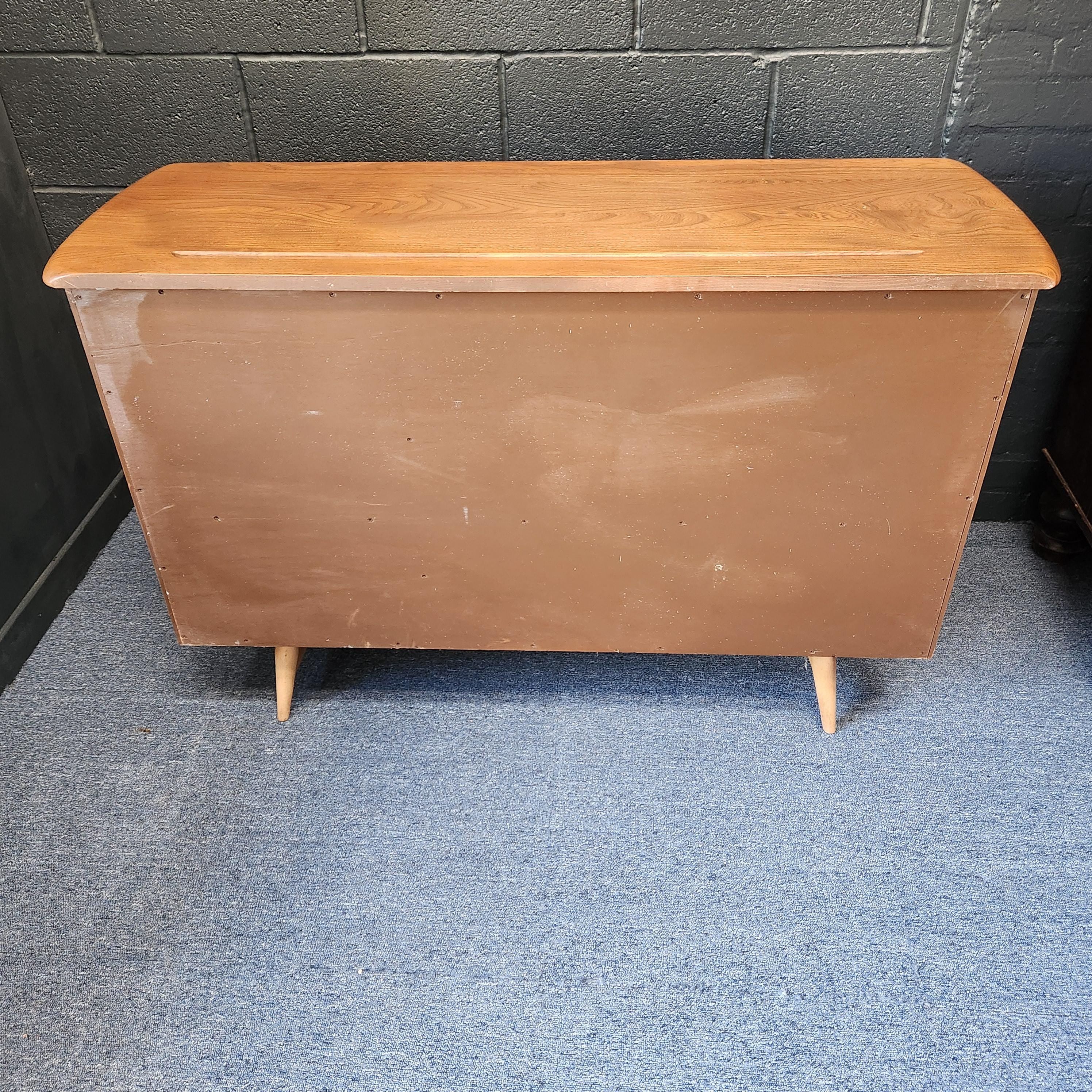 Model 361 Ercol Elm Sideboard, Lucian Ercolani Circa 1957-1972