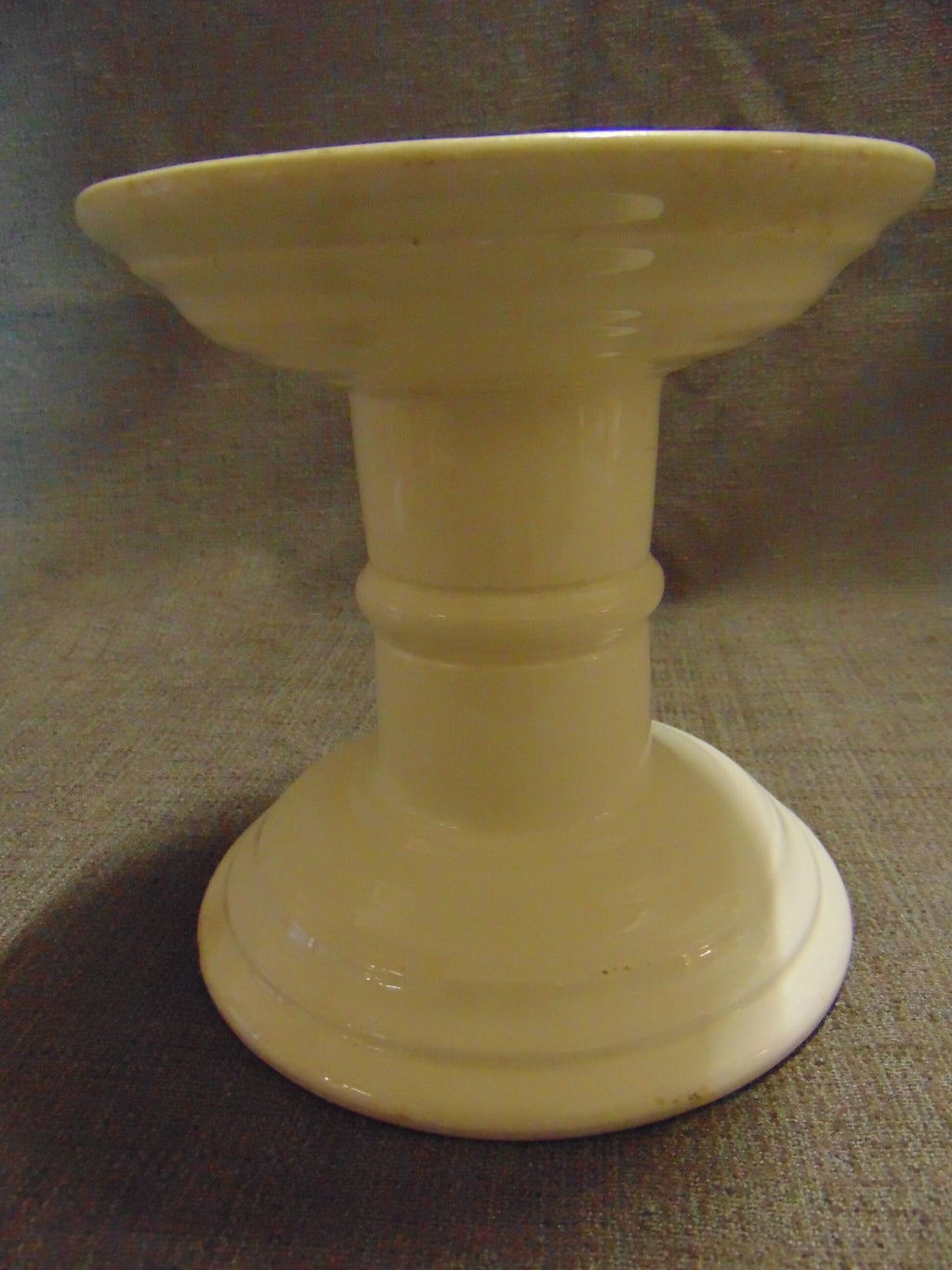 Edwardian White Ironstone Grocers Ham Stand - Vintage