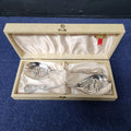 Viners Cased Silver Plated Salad Servers