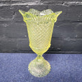 Yellow Uranium Glass Celery Vase