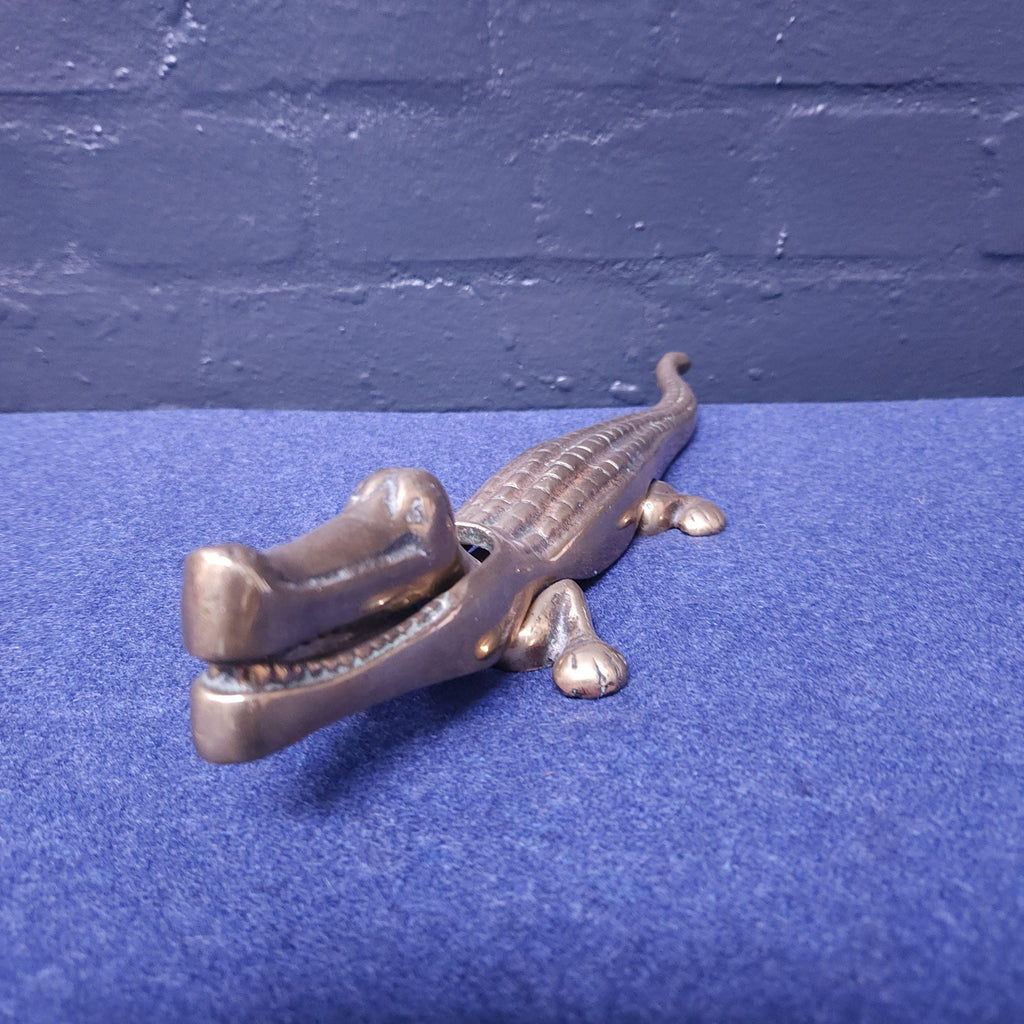 Brass Crocodile Nutcracker Circa Early 20thC