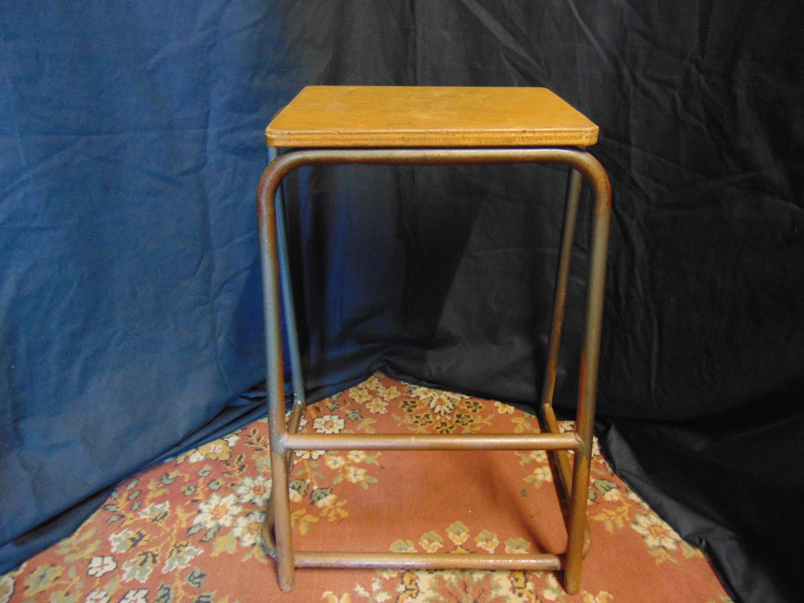 Mid Century School Science Lab Stool