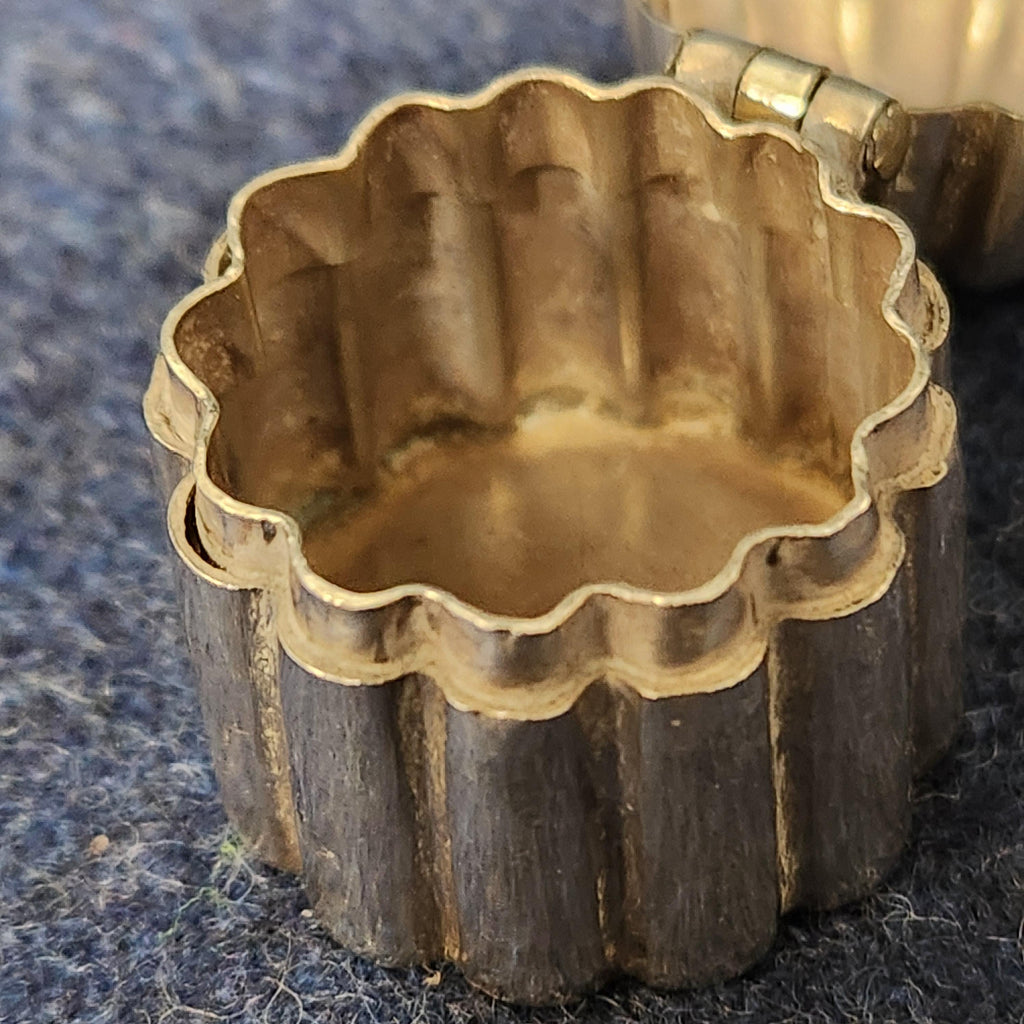 White Metal Pill Box