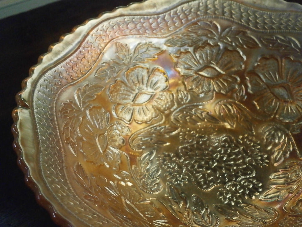 Edwardian Carnival Glass Bowl