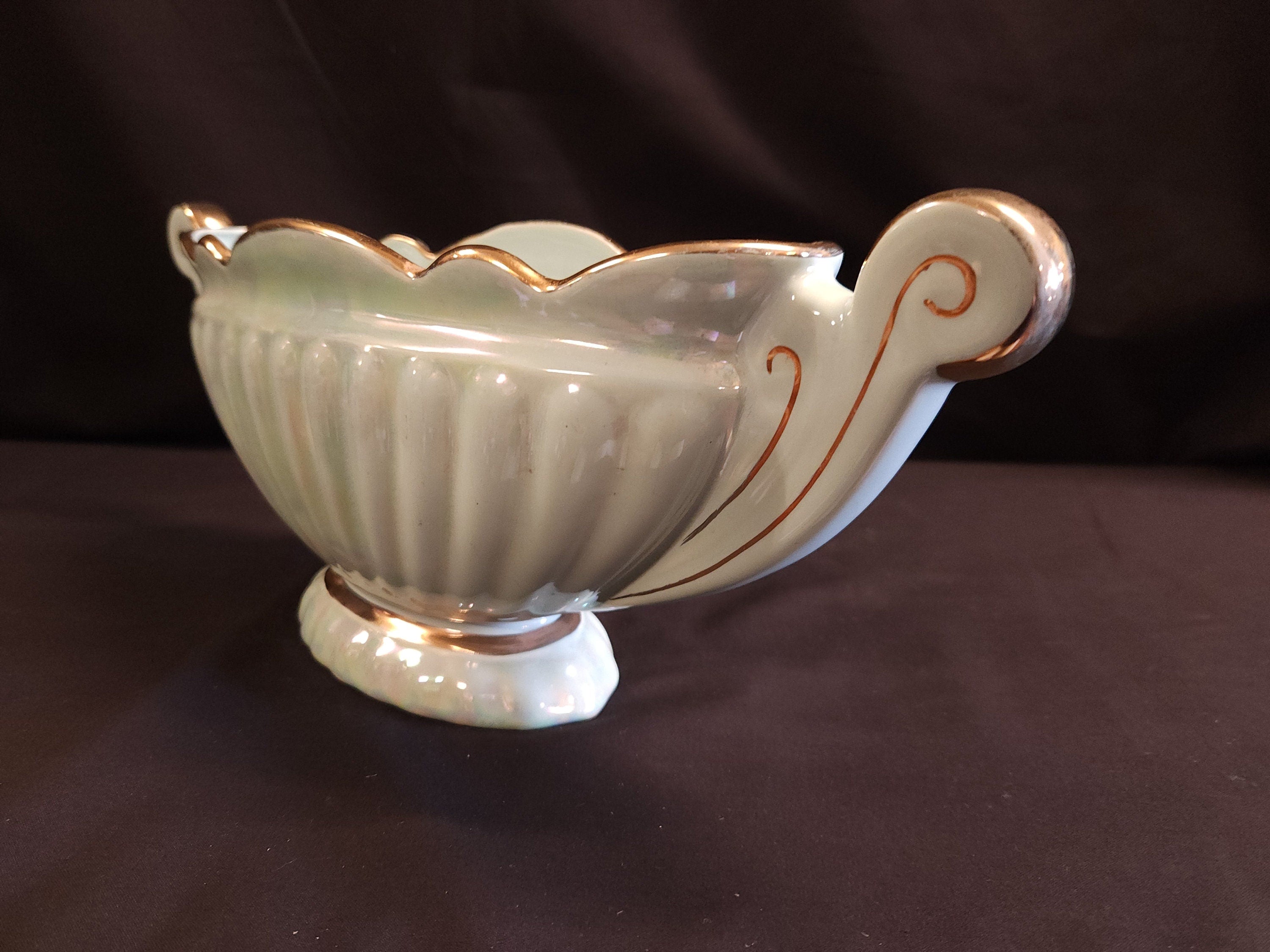 Sadler Green Lustre Vase