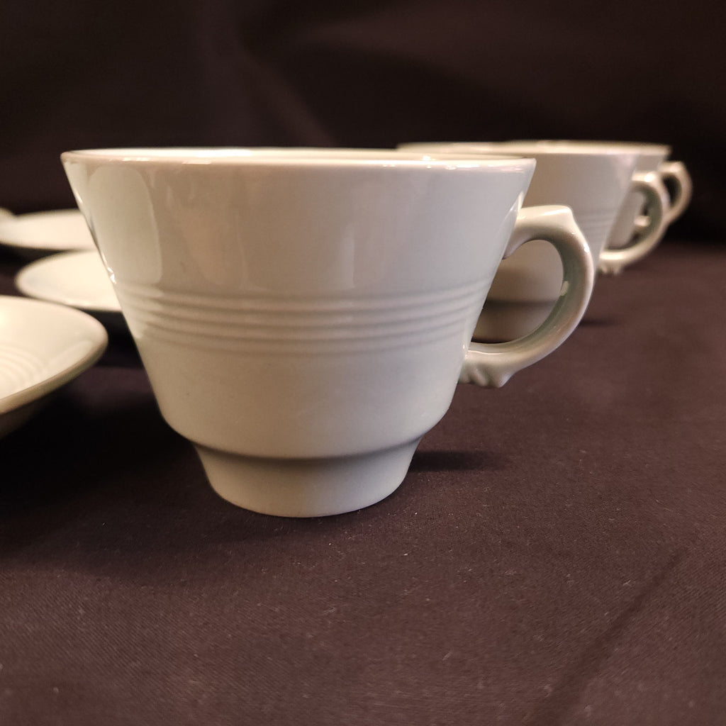 Woods Beryl Ware Cups & Saucers x 6