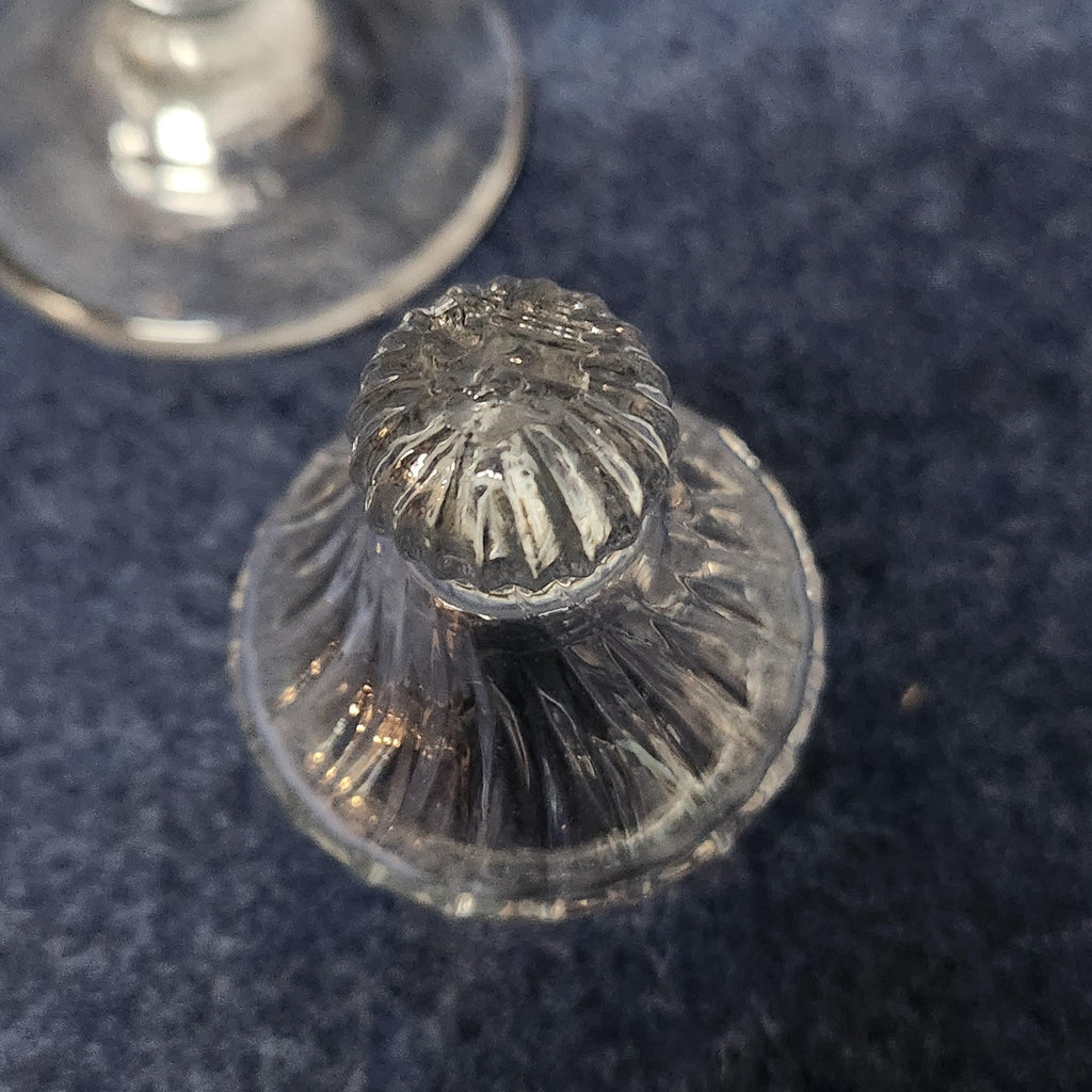 Hand Blown Glass Dry Mustard Lidded Jar Circa 1790