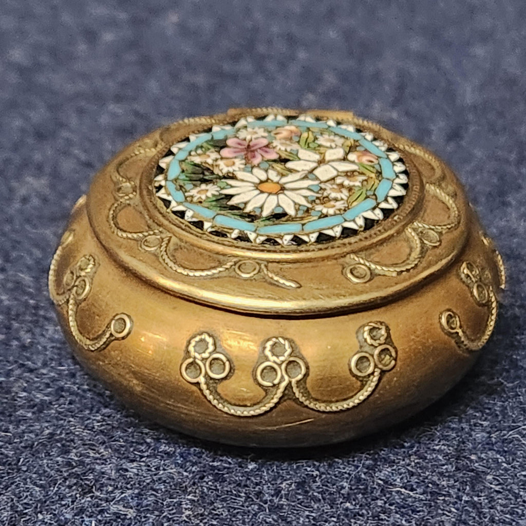 19thC Micro Mosaic Pill Box