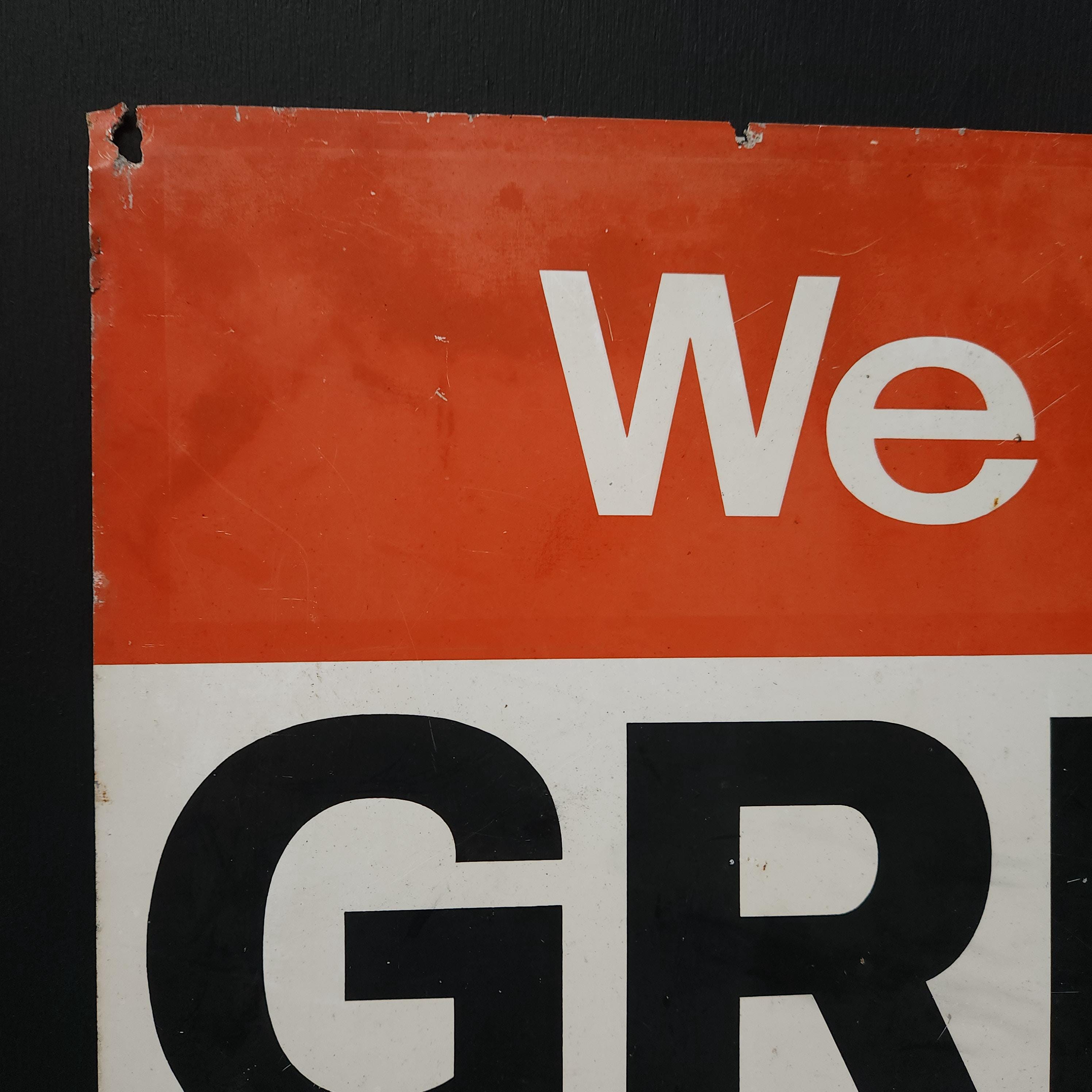 Green Shield Stamps Aluminium Advertising Sign