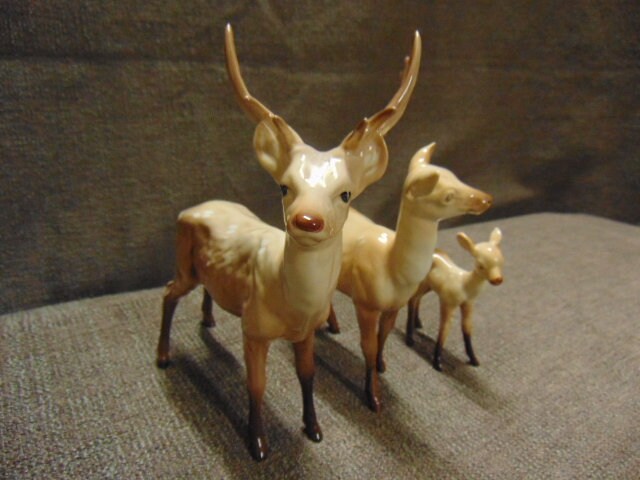 Beswick Deer Family - Stag, Doe and Fawn