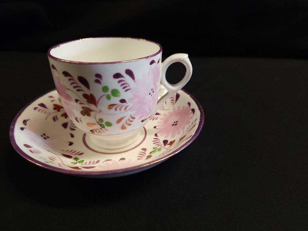 Early 19th Century Pearlware Teacup and Saucer