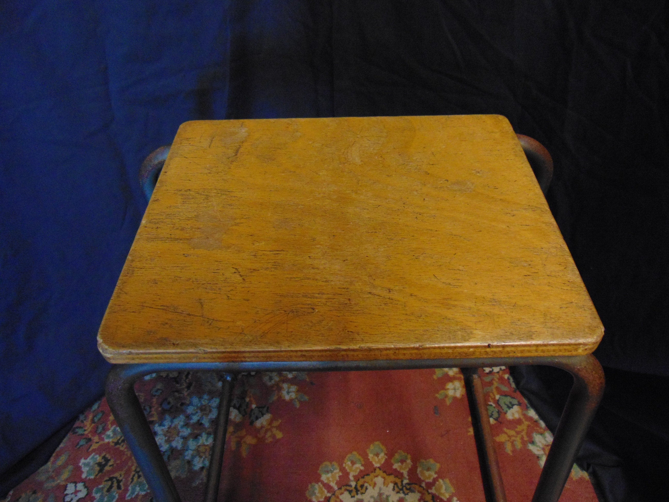 Mid Century School Science Lab Stool