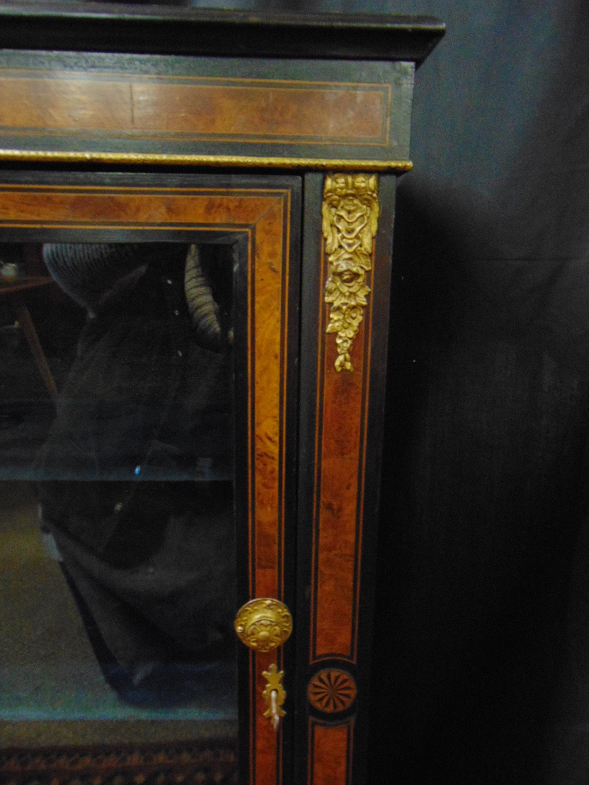 Mid 19thC Ormolu Mounted Pier Cabinet