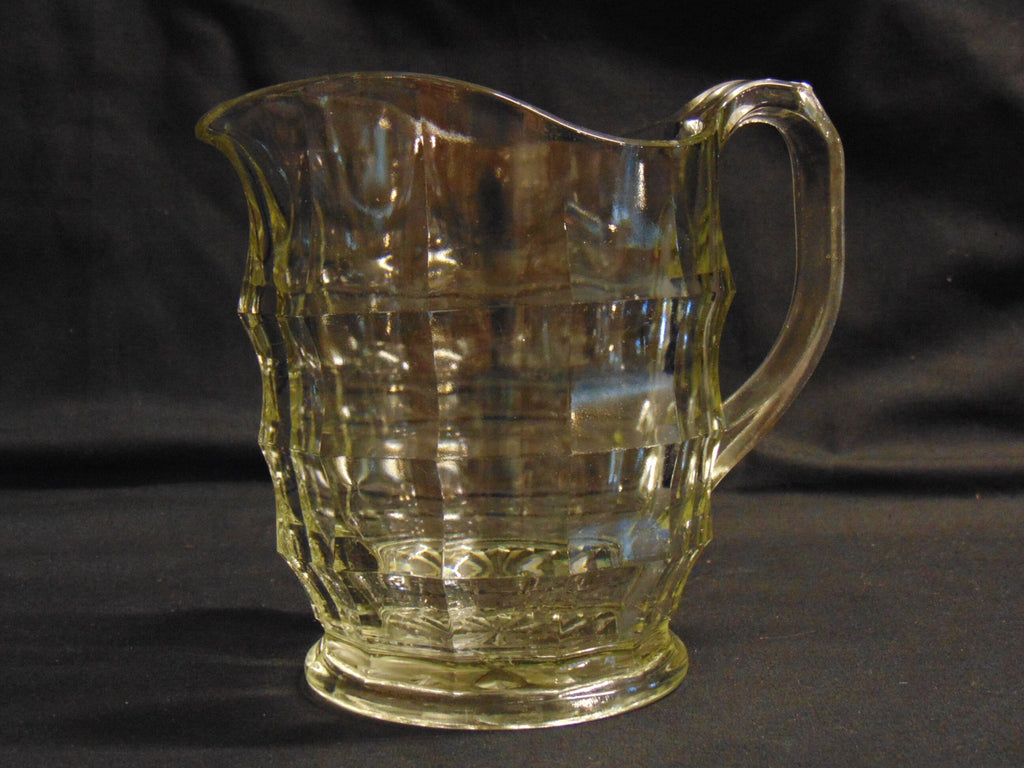 1950's Glass Lemonade Jug, Jacobean Pattern