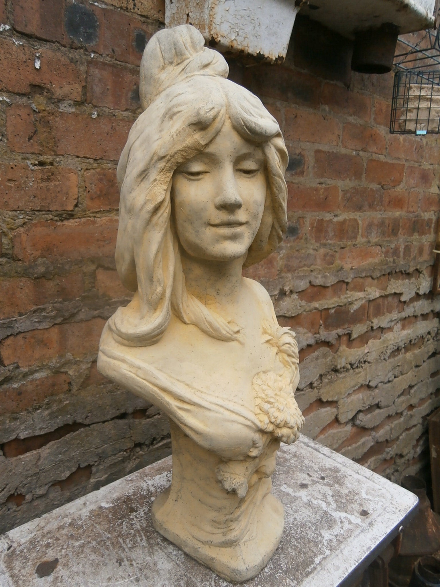 Large Cast Stone Bust