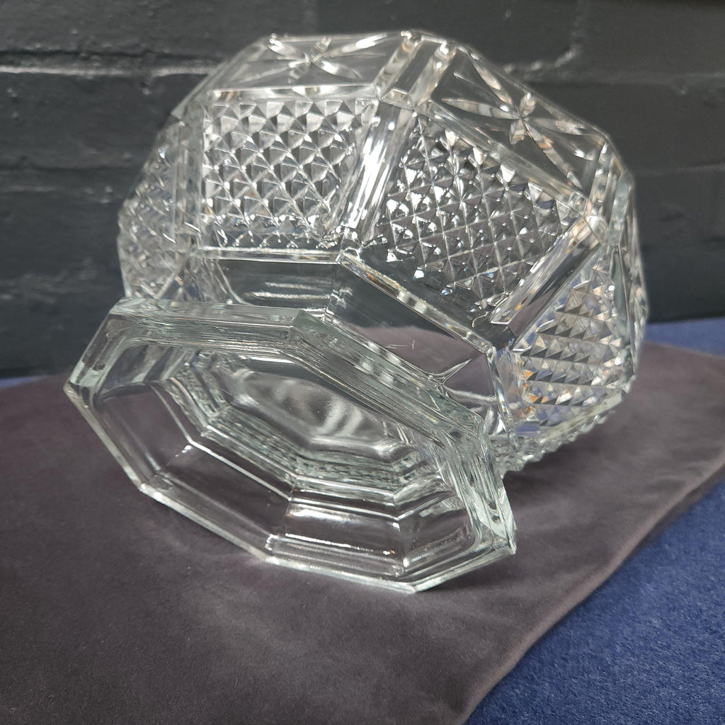 Italian Pressed Glass Decorative Bowl