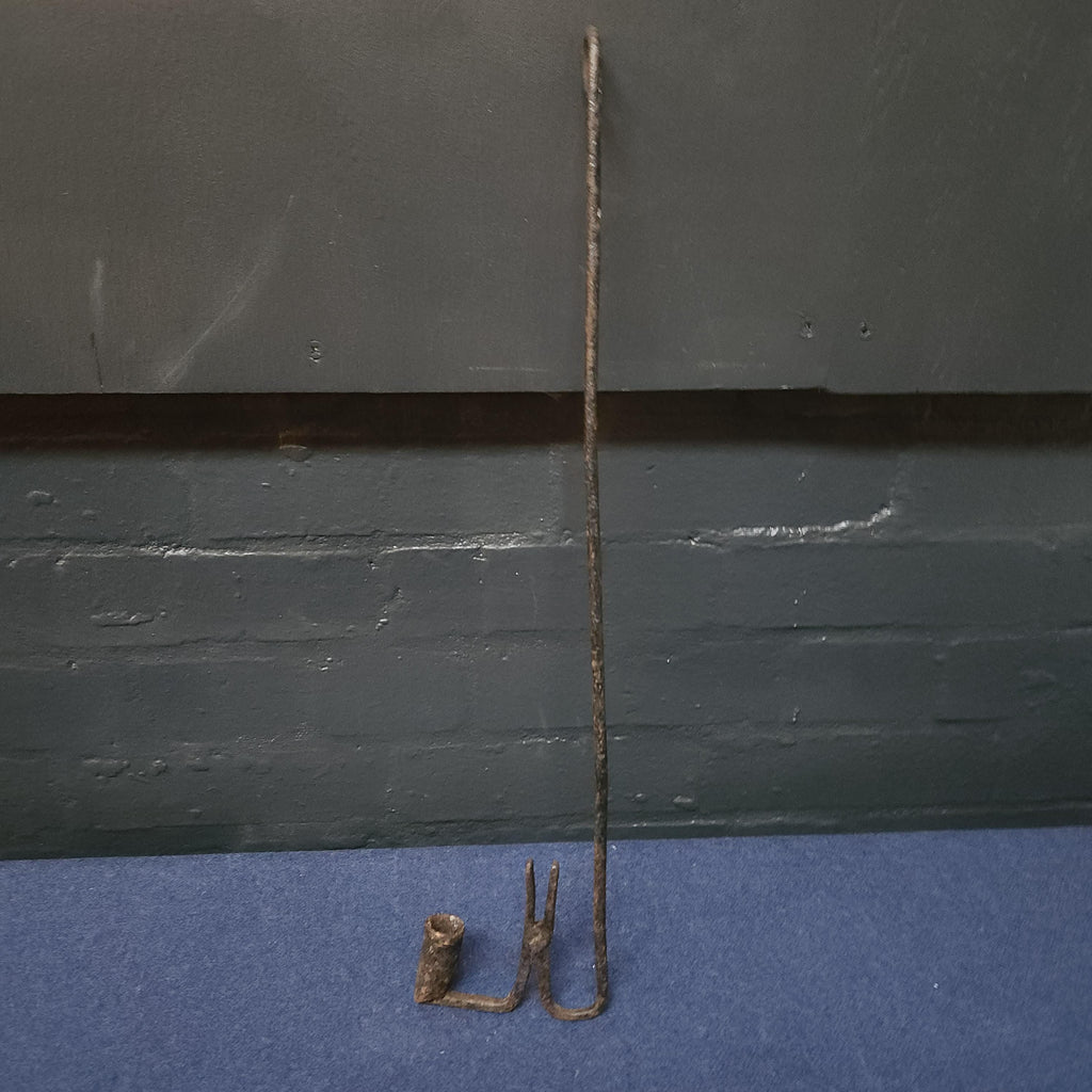 Welsh Hanging Rushlight and Candle Holder, circa late 18th Century