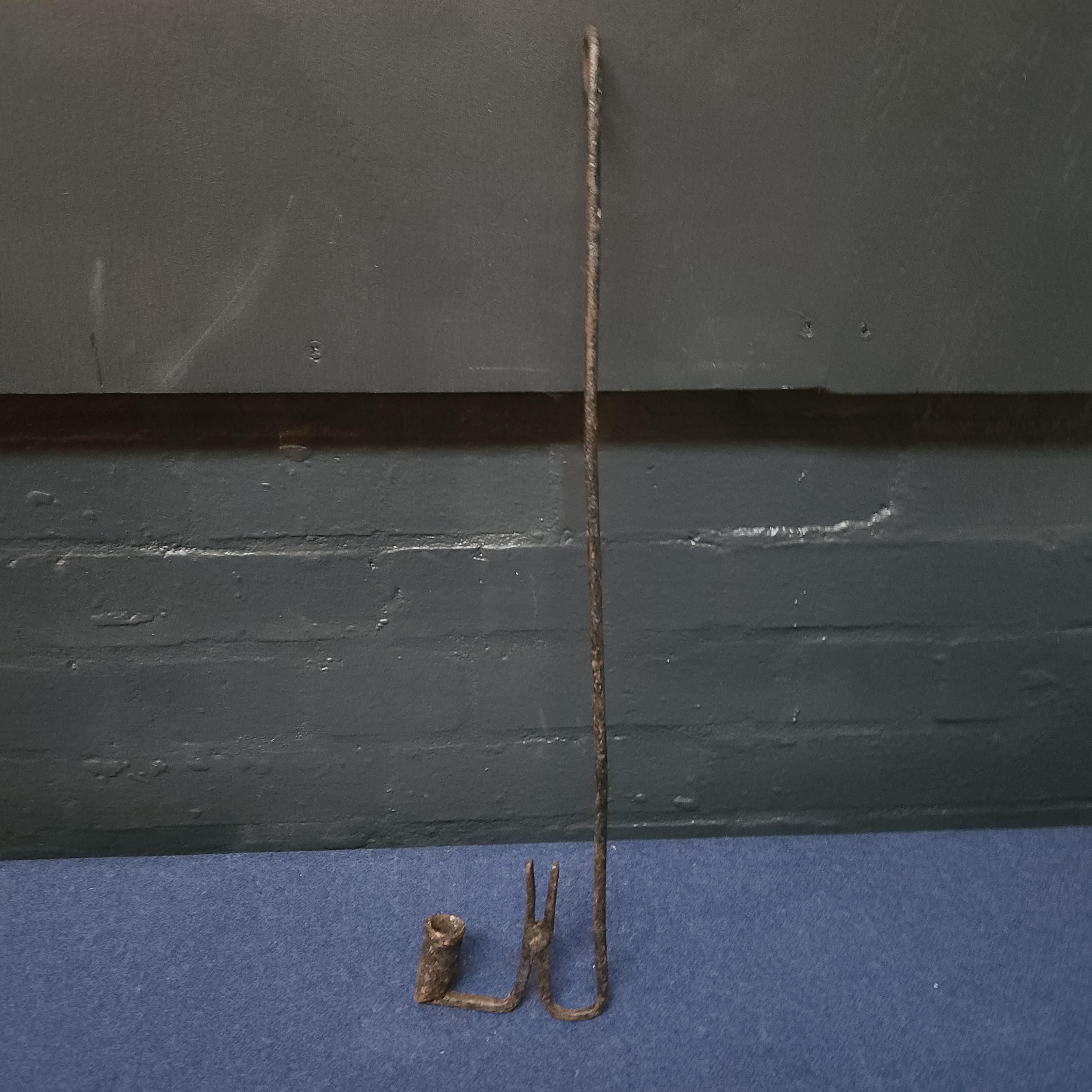 Welsh Hanging Rushlight and Candle Holder, circa late 18th Century