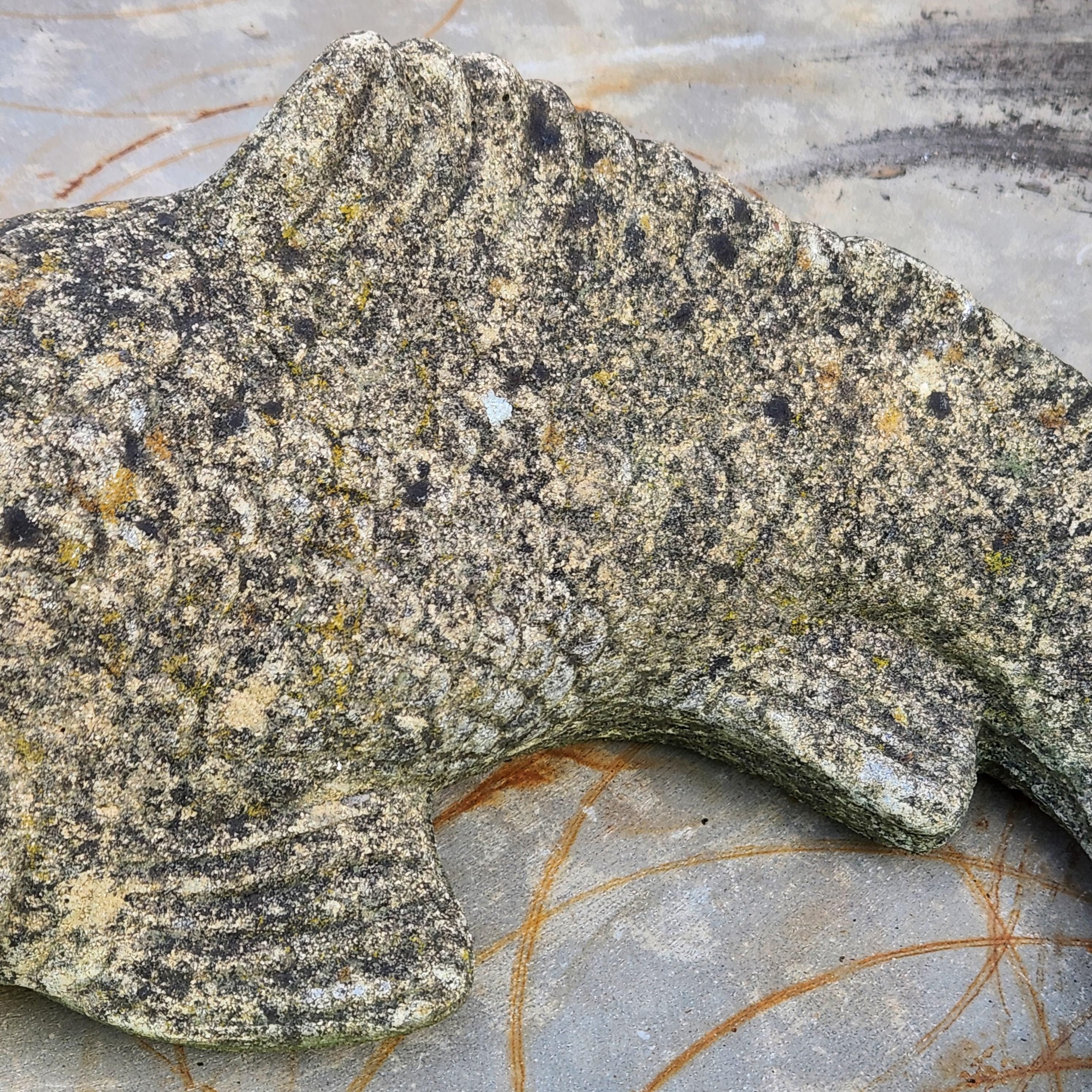 Weathered Koi Carp Water Fountain - Reconstituted Stone