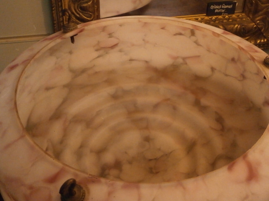 Large Plafonnier - Fly Catcher - Glass Ceiling Light - Art Deco - Vintage