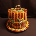 Majolica Cheese Keeper, Fence and Vine, In the Manner of George Jones Circa Early 1900's