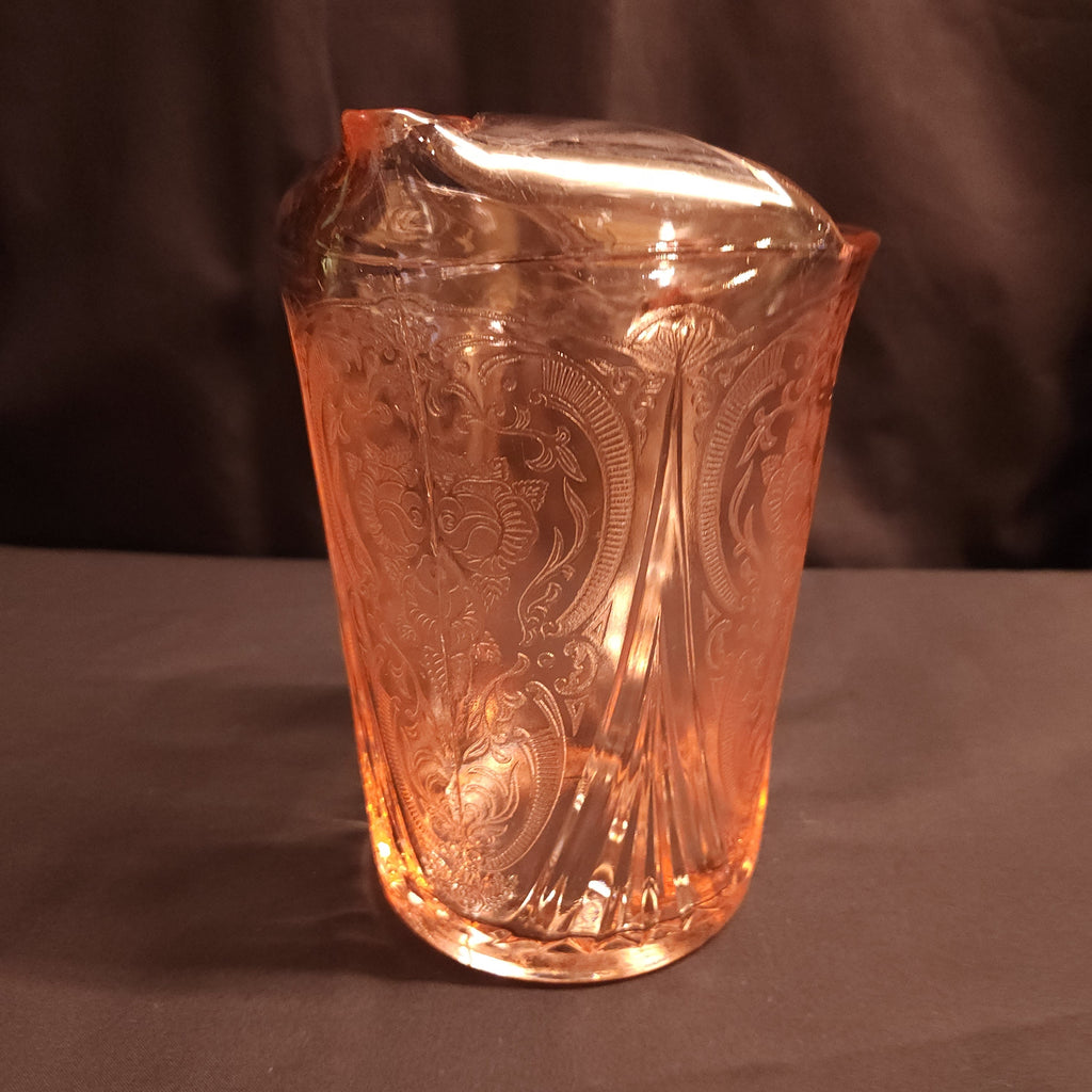 Vintage Hazel Atlas Pink Glass Lemonade Jug